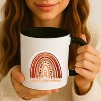 Rainbow Multiple Sclerosis Where You Can Be Anything Be Kind Funny Gift Coffee Mug thumb 3
