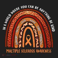 Rainbow Multiple Sclerosis Where You Can Be Anything Be Kind Funny Gift Hat thumb 2