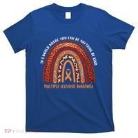 Rainbow Multiple Sclerosis Where You Can Be Anything Be Kind Funny Gift T-Shirt thumb 0