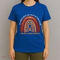 Rainbow Multiple Sclerosis Where You Can Be Anything Be Kind Funny Gift T-Shirt thumb 4