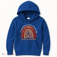 Rainbow Multiple Sclerosis Where You Can Be Anything Be Kind Funny Gift Kids Hoodie thumb 0