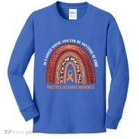Rainbow Multiple Sclerosis Where You Can Be Anything Be Kind Funny Gift Kids Long Sleeve Shirt thumb 0
