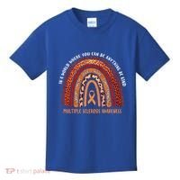 Rainbow Multiple Sclerosis Where You Can Be Anything Be Kind Funny Gift Kids T-Shirt thumb 0