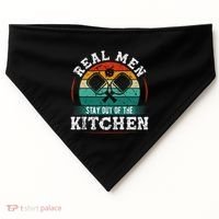 Real M.E.N Stay Out Of The Kitchen Pickleball USA-Made Doggie Bandana thumb 0
