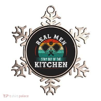 Real M.E.N Stay Out Of The Kitchen Pickleball Ornament