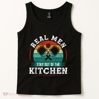 Real M.E.N Stay Out Of The Kitchen Pickleball Tank Top thumb 2