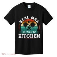 Real M.E.N Stay Out Of The Kitchen Pickleball Kids T-Shirt thumb 0
