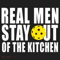 Real Men Stay Out Of The Kitchen Pickle Ball Tumbler thumb 3