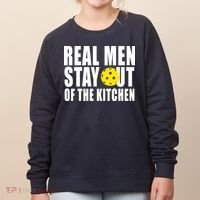 Real Men Stay Out Of The Kitchen Pickle Ball Women's Sweatshirt thumb 0
