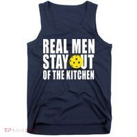 Real Men Stay Out Of The Kitchen Pickle Ball Tank Top thumb 0