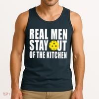 Real Men Stay Out Of The Kitchen Pickle Ball Tank Top thumb 3
