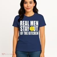 Real Men Stay Out Of The Kitchen Pickle Ball Women's T-Shirt thumb 4