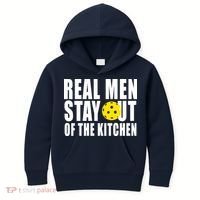 Real Men Stay Out Of The Kitchen Pickle Ball Kids Hoodie thumb 0