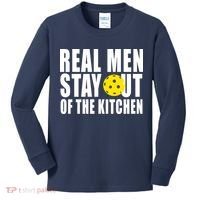 Real Men Stay Out Of The Kitchen Pickle Ball Kids Long Sleeve Shirt thumb 0