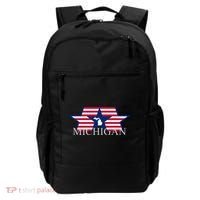 Retro Michigan Star Map Backpack thumb 0