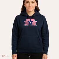 Retro Michigan Star Map Hoodie thumb 5