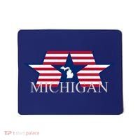 Retro Michigan Star Map Mousepad thumb 0