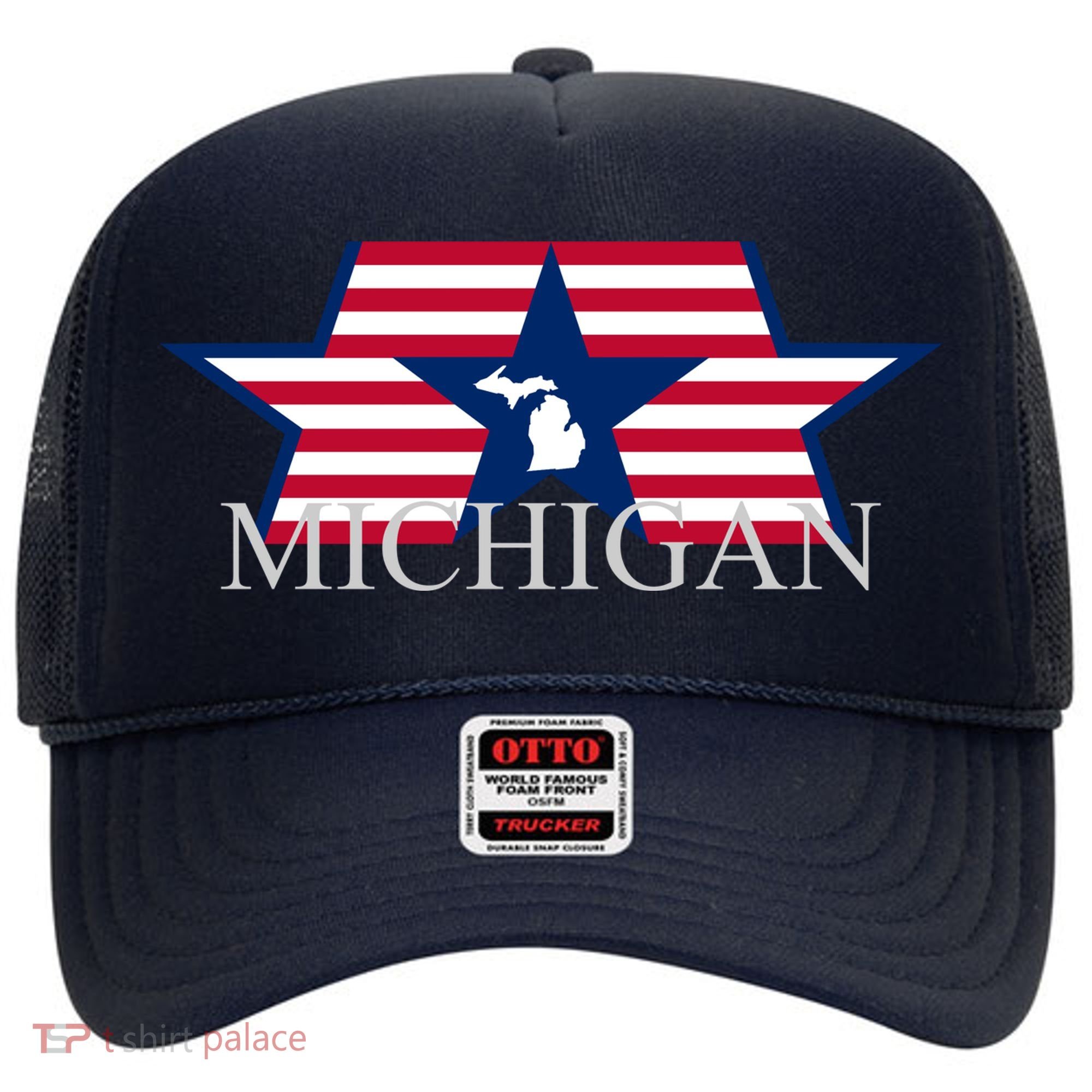 Retro Michigan Star Map Hat