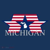 Retro Michigan Star Map Tank Top thumb 6