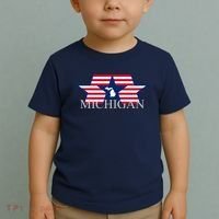 Retro Michigan Star Map Toddler T-Shirt thumb 2