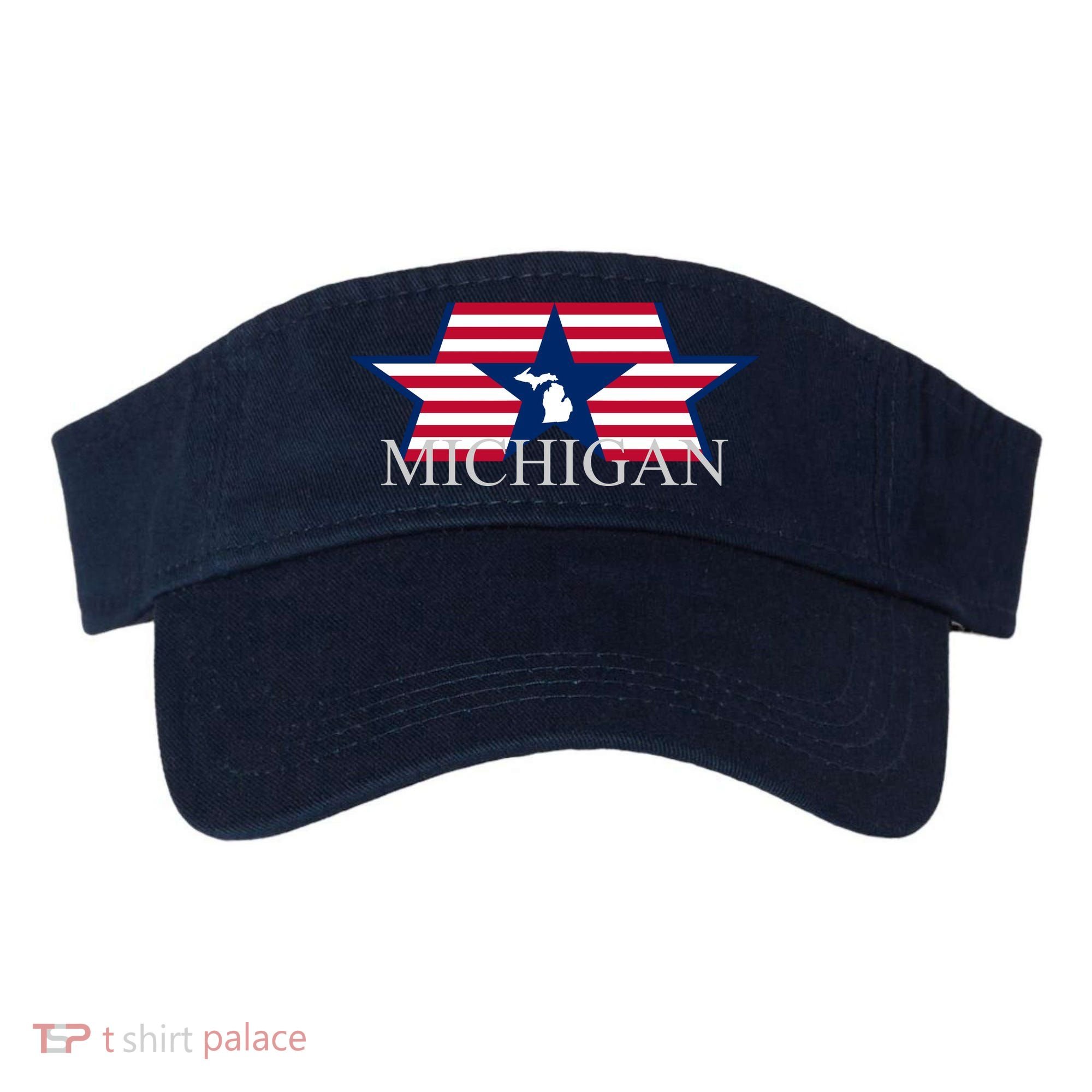 Retro Michigan Star Map Visor