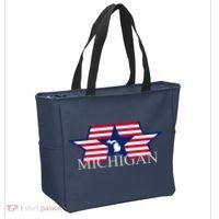Retro Michigan Star Map Tote Bag thumb 2