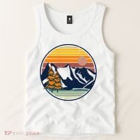 Retro Mountain Sunset Nature Tank Top thumb 2