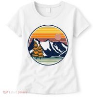 Retro Mountain Sunset Nature Women's T-Shirt thumb 0