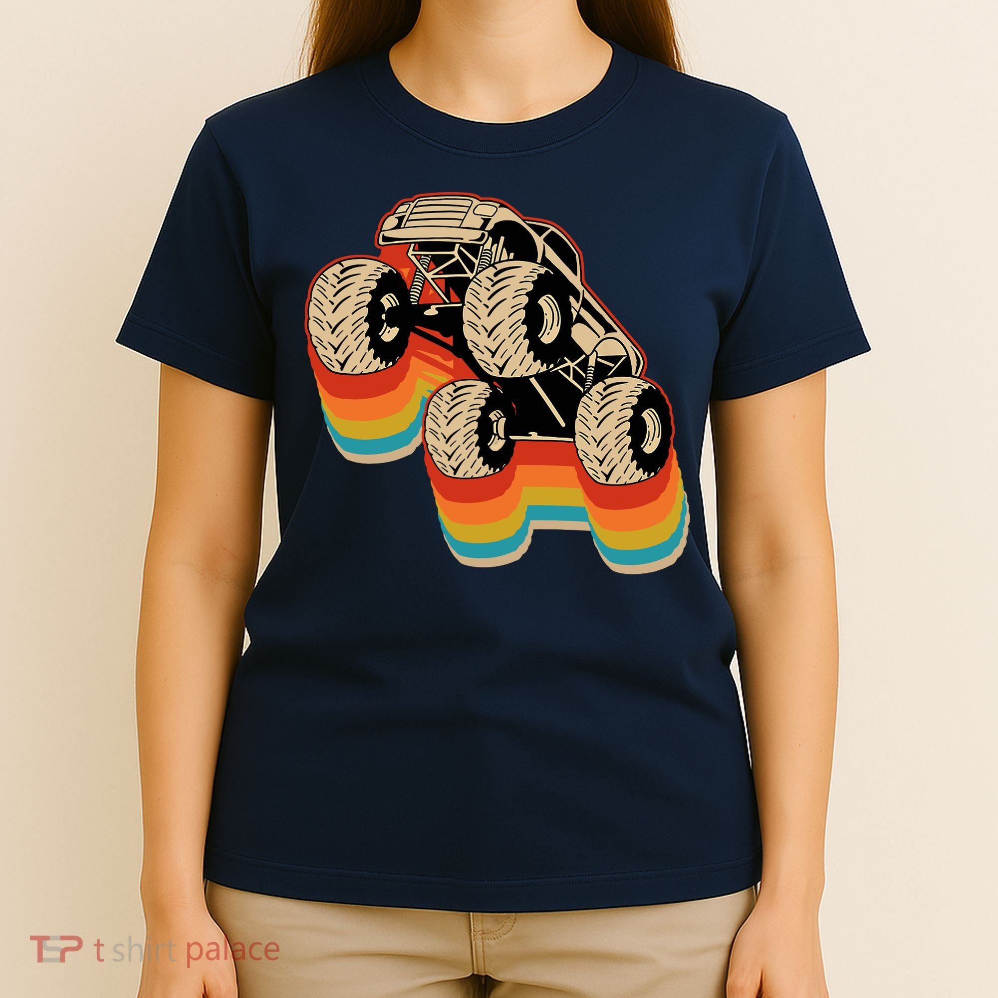 Retro Monster Truck Big Style Truck T-Shirt