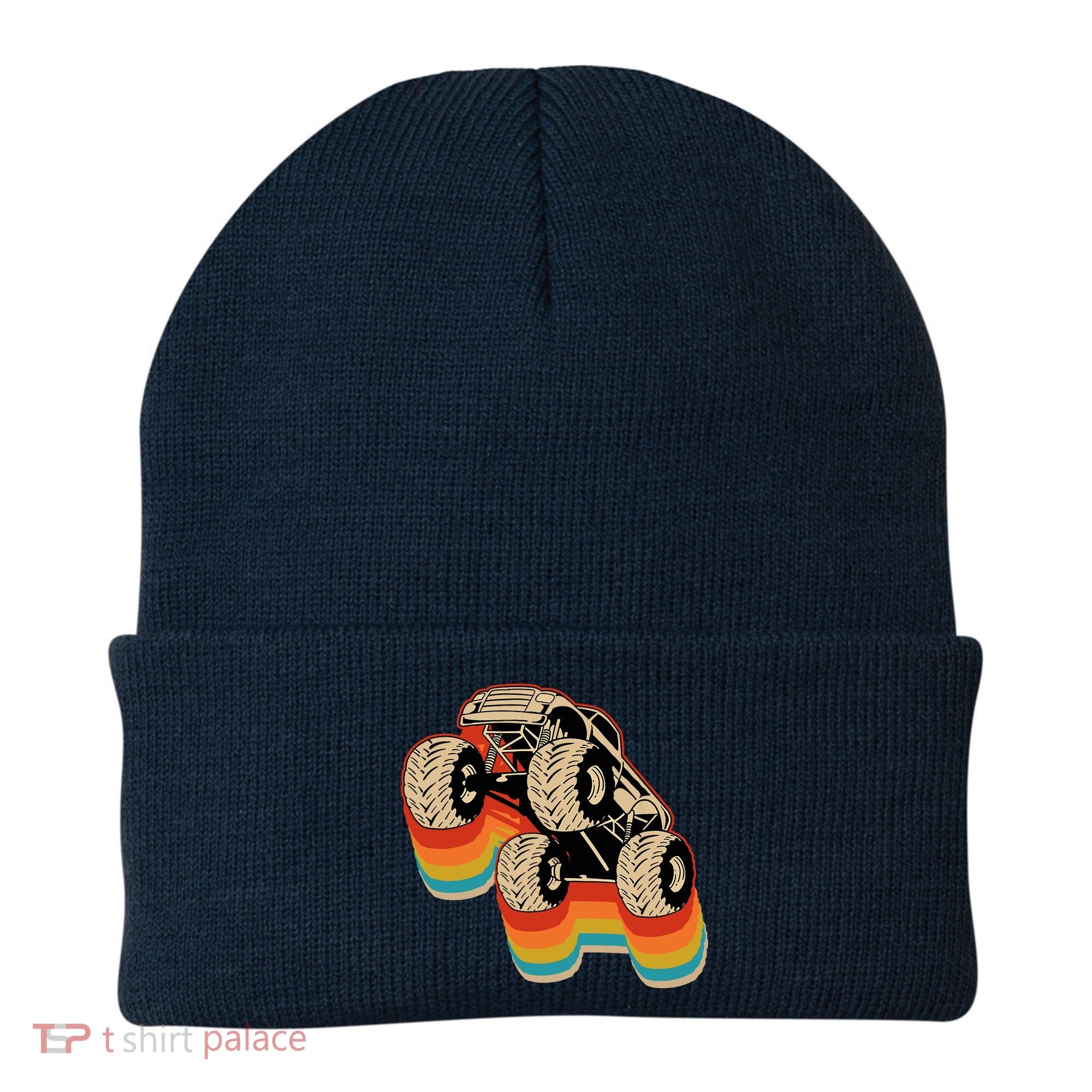 Retro Monster Truck Big Style Truck Beanie