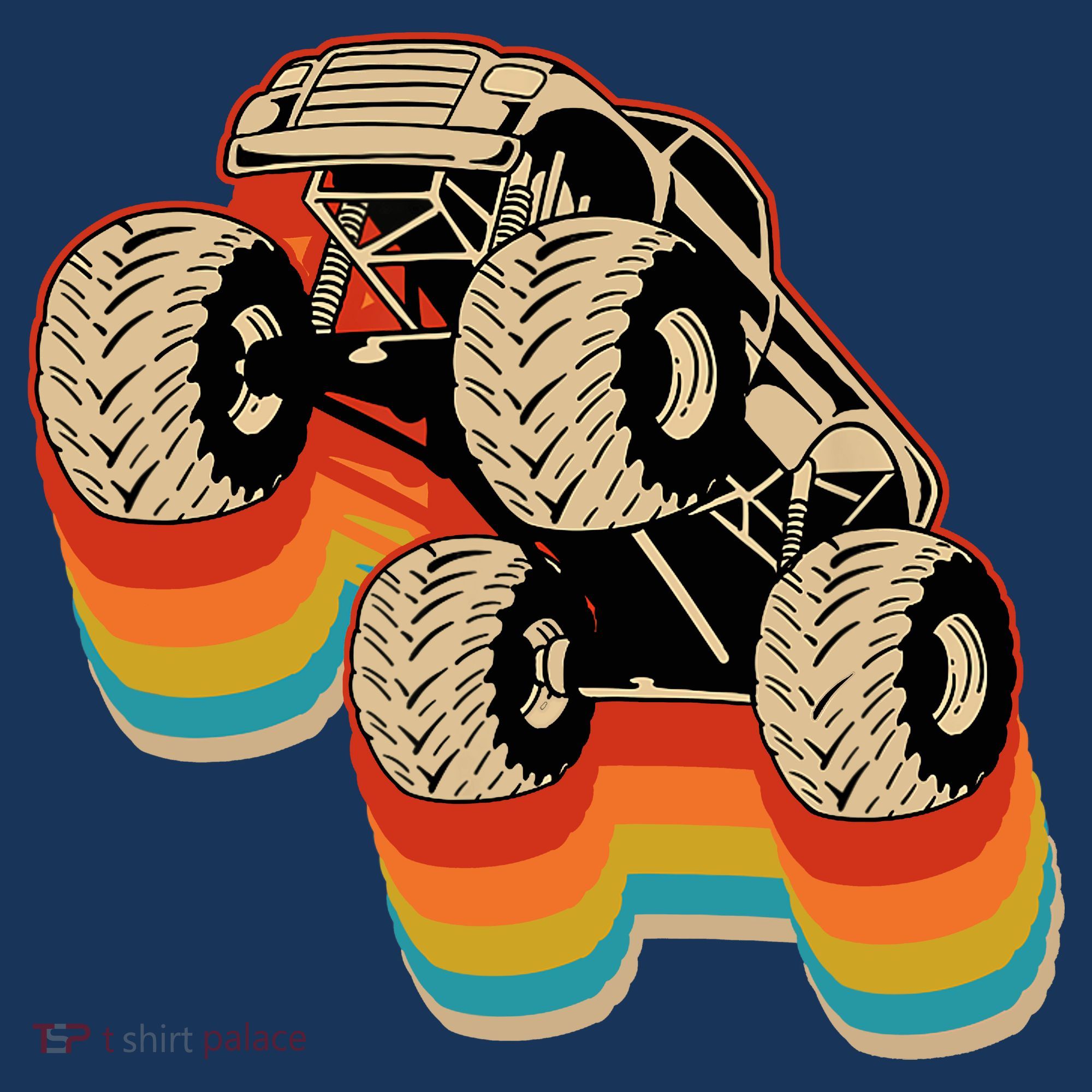 Retro Monster Truck Big Style Truck Women's Tank Top