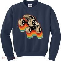 Retro Monster Truck Big Style Truck Kids Sweatshirt thumb 0