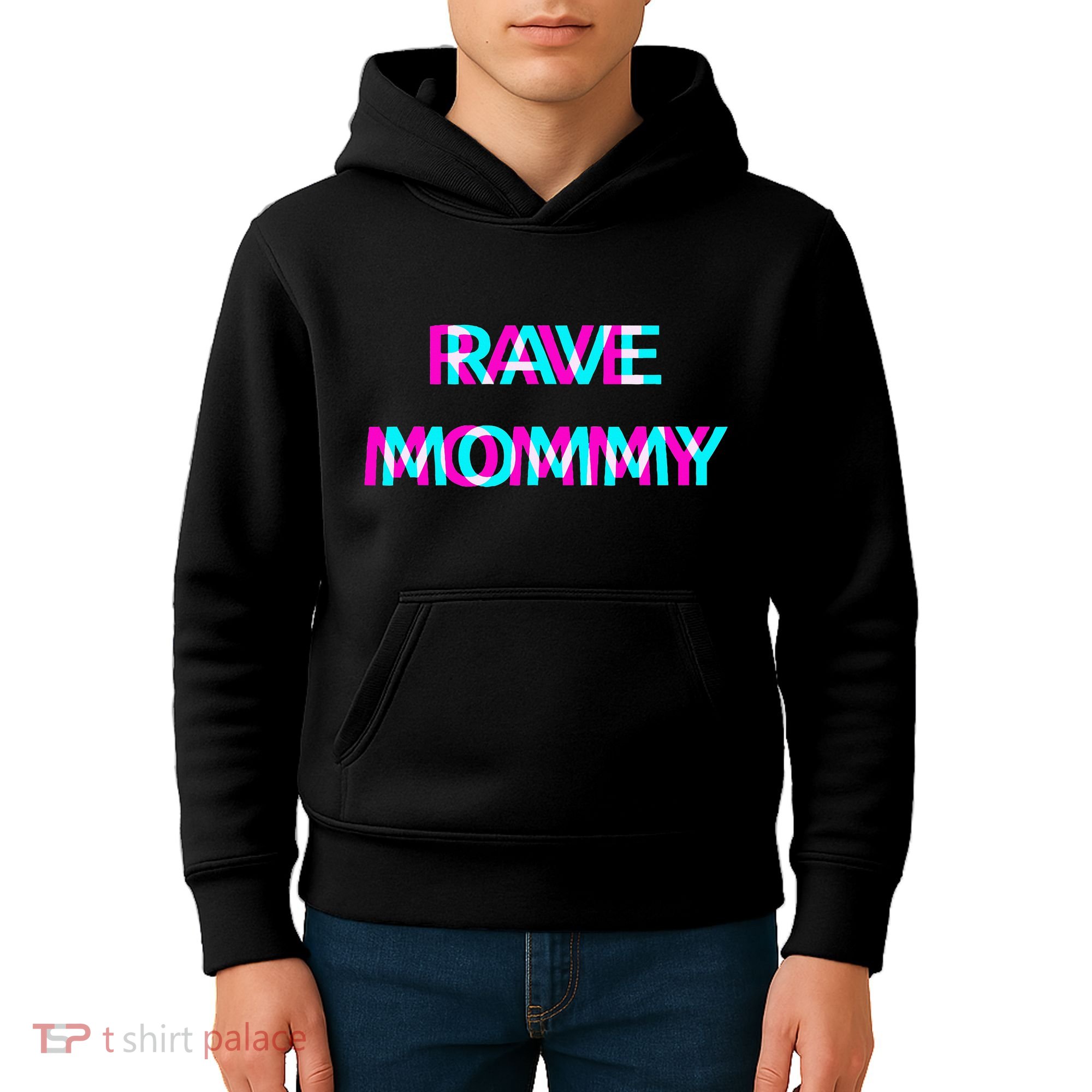 Rave Mommy Techno Edm Music Festival Mother Mom Raver Kids Hoodie