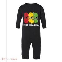 Reggae Music Three Little Birds Quote Slogan Fun Gift Infant Fleece One Piece thumb 0