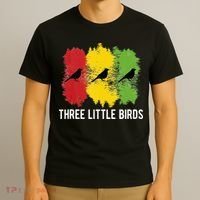 Reggae Music Three Little Birds Quote Slogan Fun Gift T-Shirt thumb 3