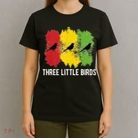 Reggae Music Three Little Birds Quote Slogan Fun Gift T-Shirt thumb 4