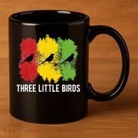 Reggae Music Three Little Birds Quote Slogan Fun Gift 11oz C Handle Ceramic Mug thumb 3