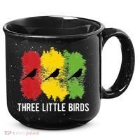 Reggae Music Three Little Birds Quote Slogan Fun Gift 15oz Campfire Ceramic Mug thumb 0