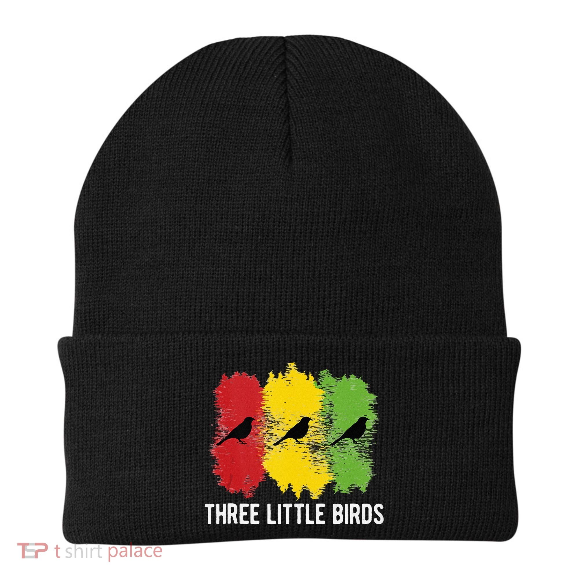 Reggae Music Three Little Birds Quote Slogan Fun Gift Beanie