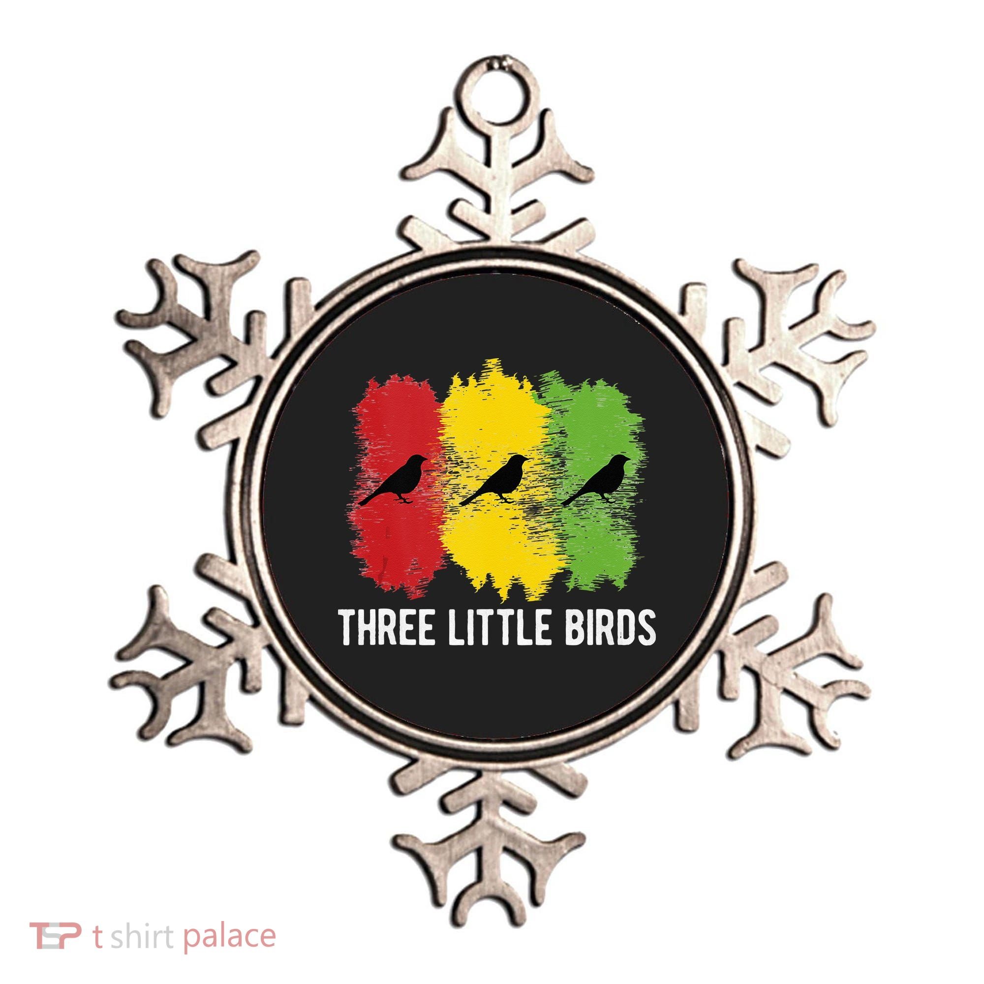 Reggae Music Three Little Birds Quote Slogan Fun Gift Ornament