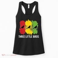 Reggae Music Three Little Birds Quote Slogan Fun Gift Women's Tank Top thumb 0