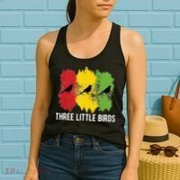 Reggae Music Three Little Birds Quote Slogan Fun Gift Women's Tank Top thumb 2