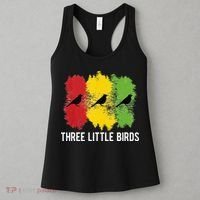 Reggae Music Three Little Birds Quote Slogan Fun Gift Women's Tank Top thumb 3