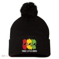Reggae Music Three Little Birds Quote Slogan Fun Gift Pom Pom 12in Knit Beanie thumb 0