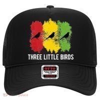 Reggae Music Three Little Birds Quote Slogan Fun Gift Hat thumb 0