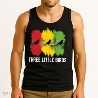 Reggae Music Three Little Birds Quote Slogan Fun Gift Tank Top thumb 3