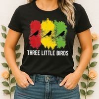 Reggae Music Three Little Birds Quote Slogan Fun Gift Women's T-Shirt thumb 2
