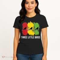 Reggae Music Three Little Birds Quote Slogan Fun Gift Women's T-Shirt thumb 4