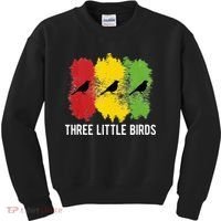 Reggae Music Three Little Birds Quote Slogan Fun Gift Kids Sweatshirt thumb 0
