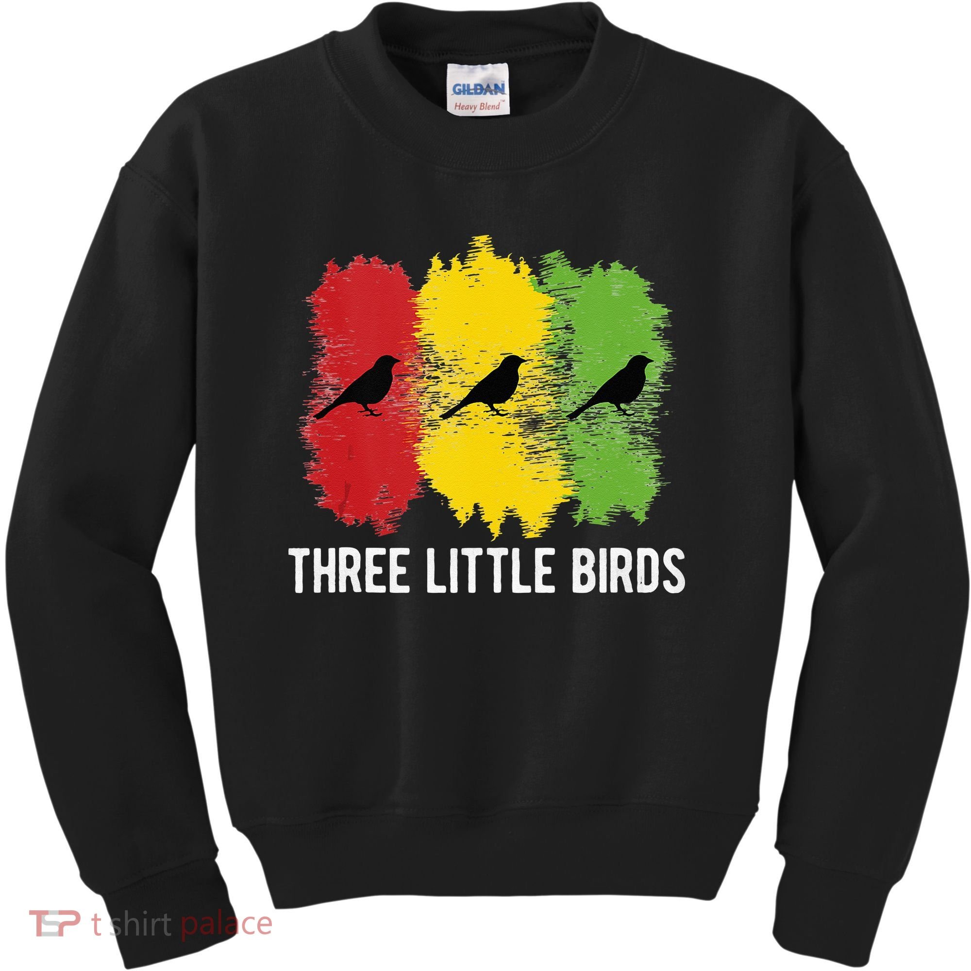 Reggae Music Three Little Birds Quote Slogan Fun Gift Kids Sweatshirt
